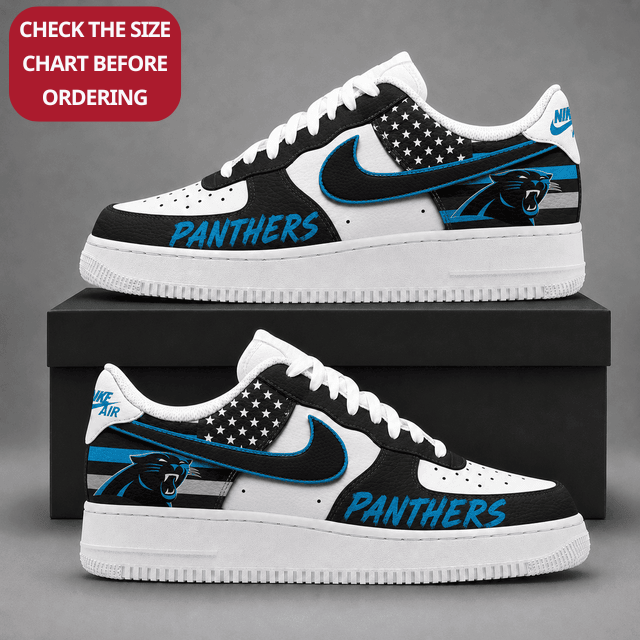 Limited Edition – Customized NFL Carolina Panthers Air Force 1 Shoes