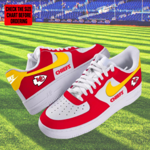 Limited Edition – Customized NFL Kansas City Chiefs Air Force 1 Shoes