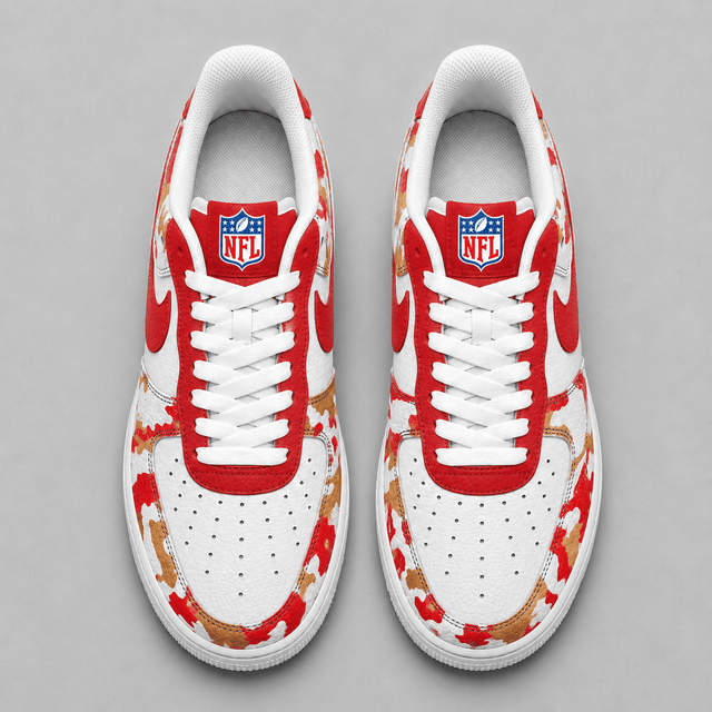Limited Edition – Customized NFL San Francisco 49Ers Air Force 1 Shoes - Image 2