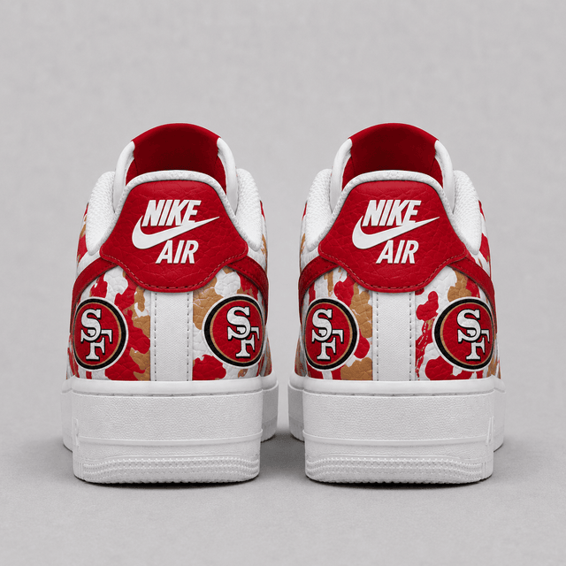 Limited Edition – Customized NFL San Francisco 49Ers Air Force 1 Shoes - Image 3