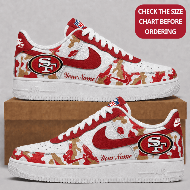Limited Edition – Customized NFL San Francisco 49Ers Air Force 1 Shoes