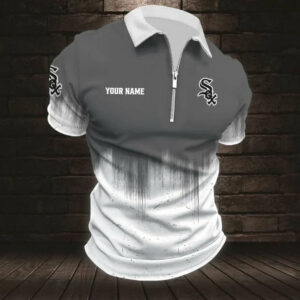 Limited Edition – Customized MLB Chicago White Sox Zip Polo Shirt