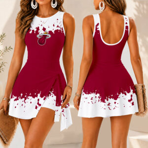 Limited Edition – Customized NBA Miami Heat Women’s Summer Skort Dress