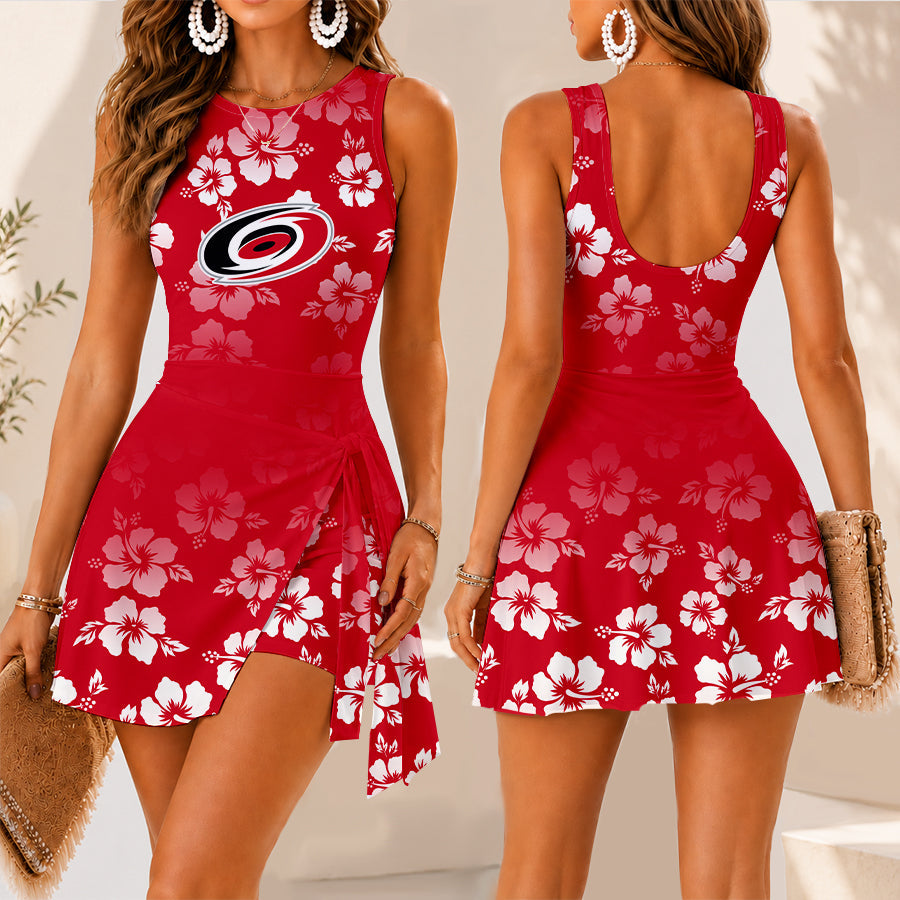 Limited Edition – Customized Nhl Carolina Hurricanes Women’s Summer Skort Dress
