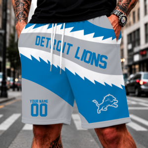 Limited Edition – Customized NFL Detroit Lions Short Pants