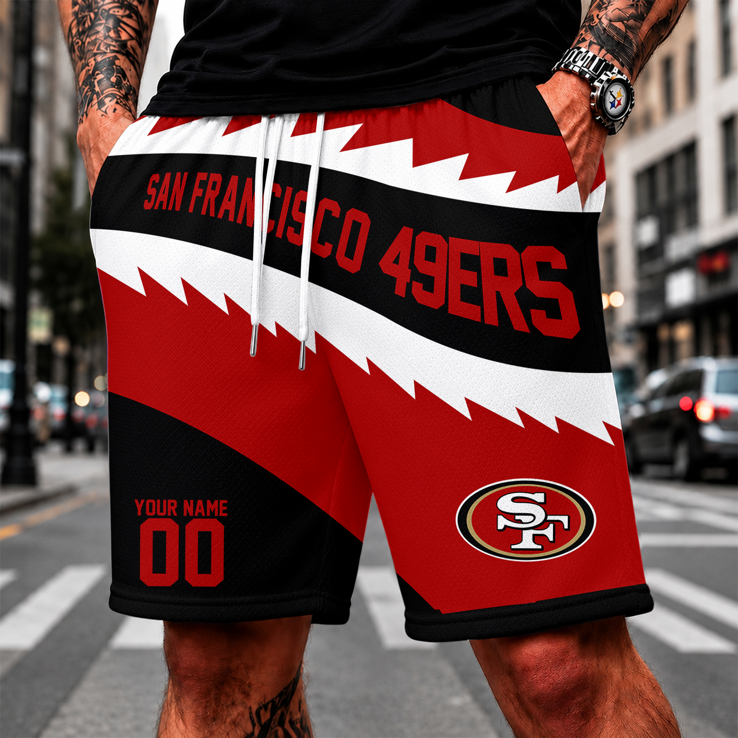 Limited Edition – Customized NFL San Francisco 49Ers Short Pants