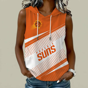 Limited Edition – Customized NBA Phoenix Suns Women’s Sleeveless Hooded Pocket Tank Top