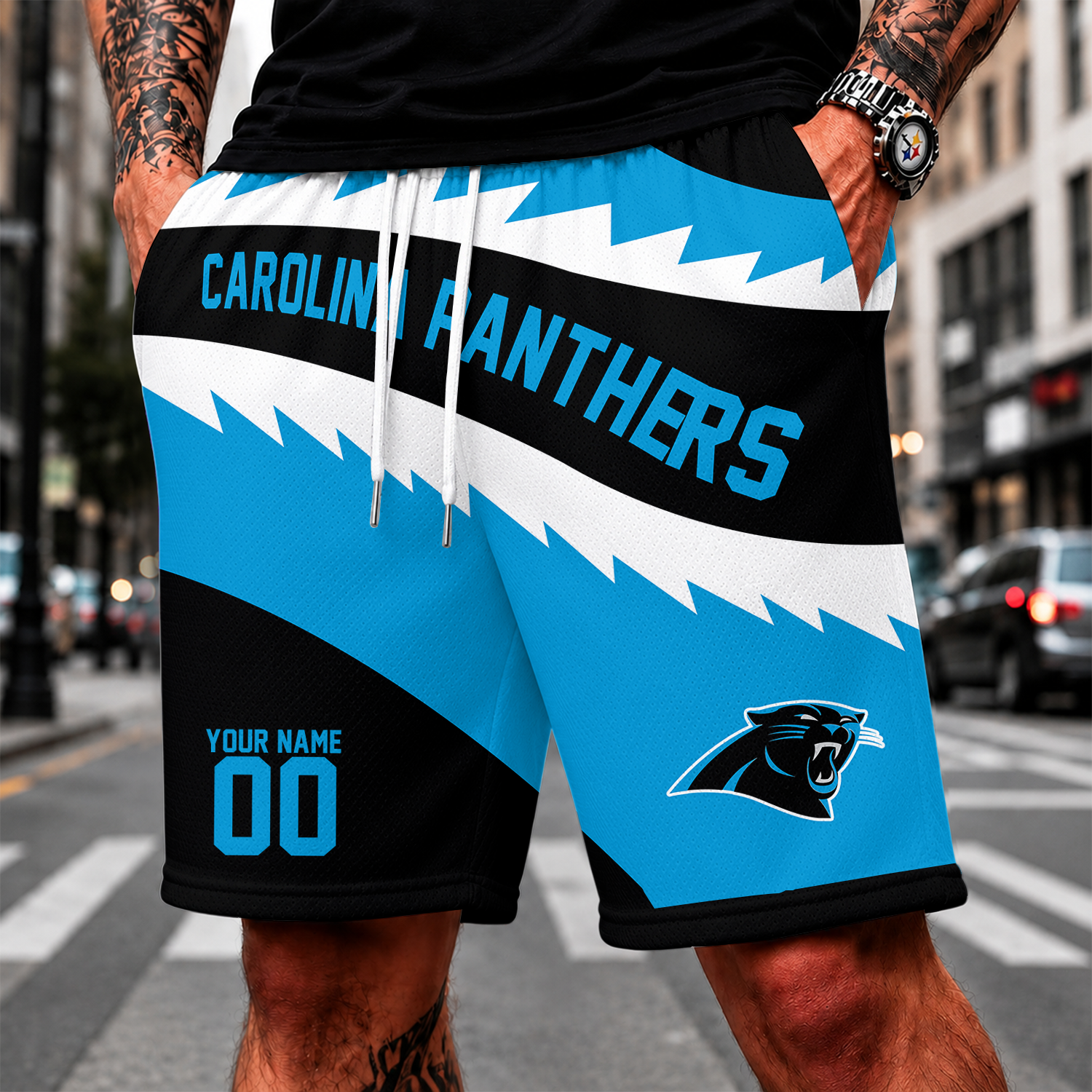 Limited Edition – Customized NFL Carolina Panthers Short Pants