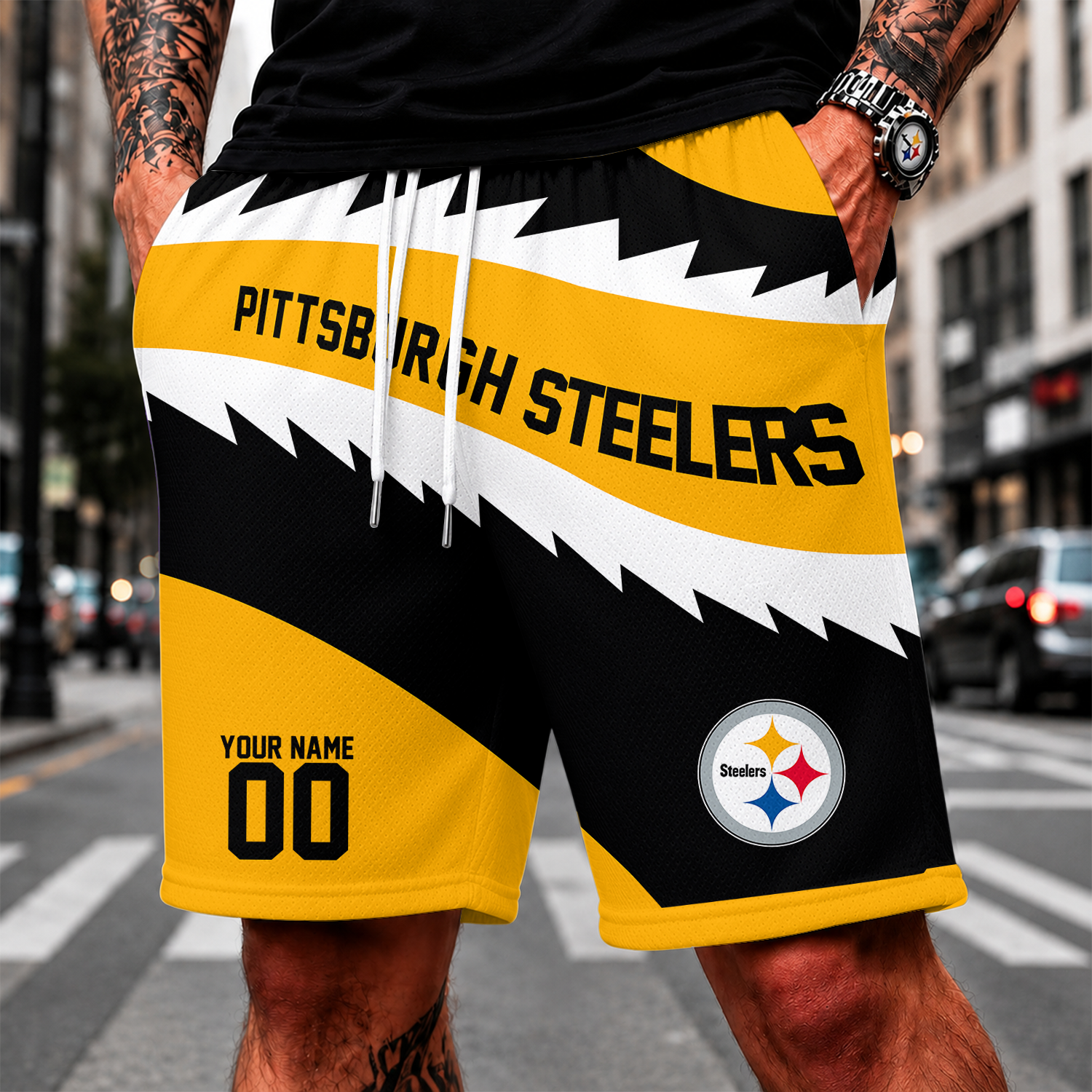 Limited Edition – Customized NFL Pittsburgh Steelers Short Pants