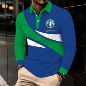 Limited Edition – Customized NBA Minnesota Timberwolves Men Long Sleeve Polo Shirt