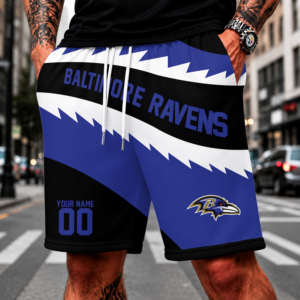 Limited Edition – Customized NFL Baltimore Ravens Short Pants