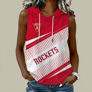 Limited Edition – Customized NBA Houston Rockets Women’s Sleeveless Hooded Pocket Tank Top
