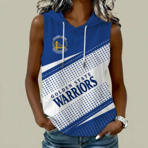 Limited Edition – Customized NBA Golden State Warriors Women’s Sleeveless Hooded Pocket Tank Top