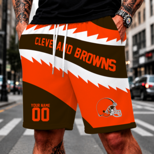 Limited Edition – Customized NFL Cleveland Khakis Short Pants