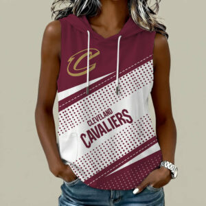 Limited Edition – Customized NBA Cleveland Cavaliers Women’s Sleeveless Hooded Pocket Tank Top
