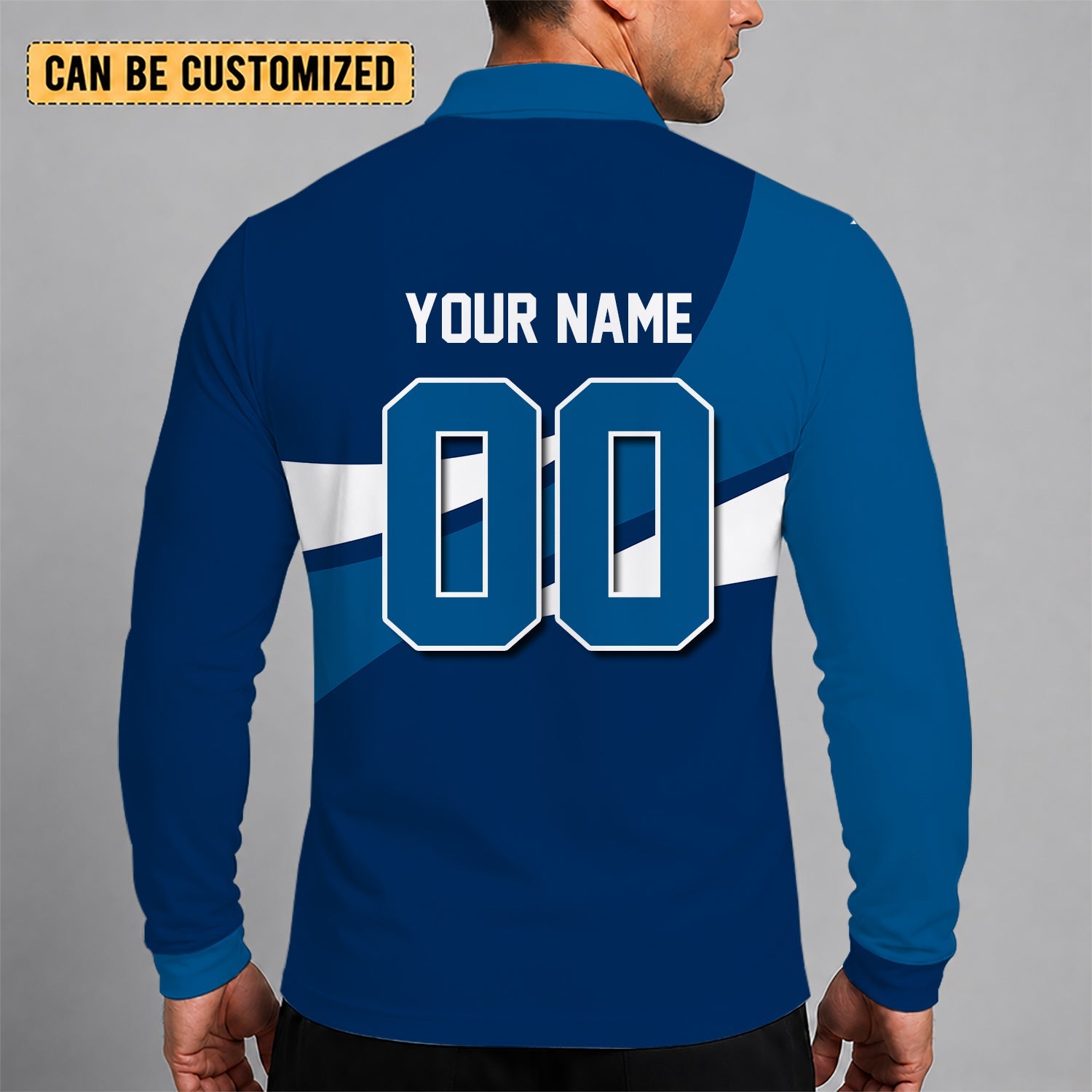 Limited Edition – Customized NBA Dallas Mavericks Men Long Sleeve Polo Shirt - Image 2
