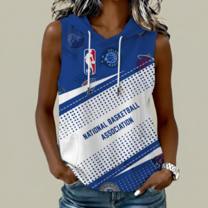 Limited Edition – Customized NBA All Teams Women’s Sleeveless Hooded Pocket Tank Top