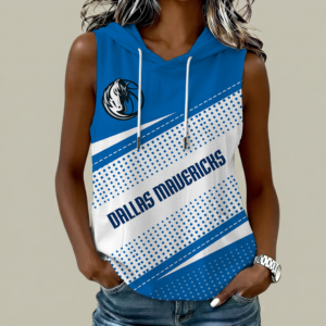 Limited Edition – Customized NBA Dallas Mavericks Women’s Sleeveless Hooded Pocket Tank Top