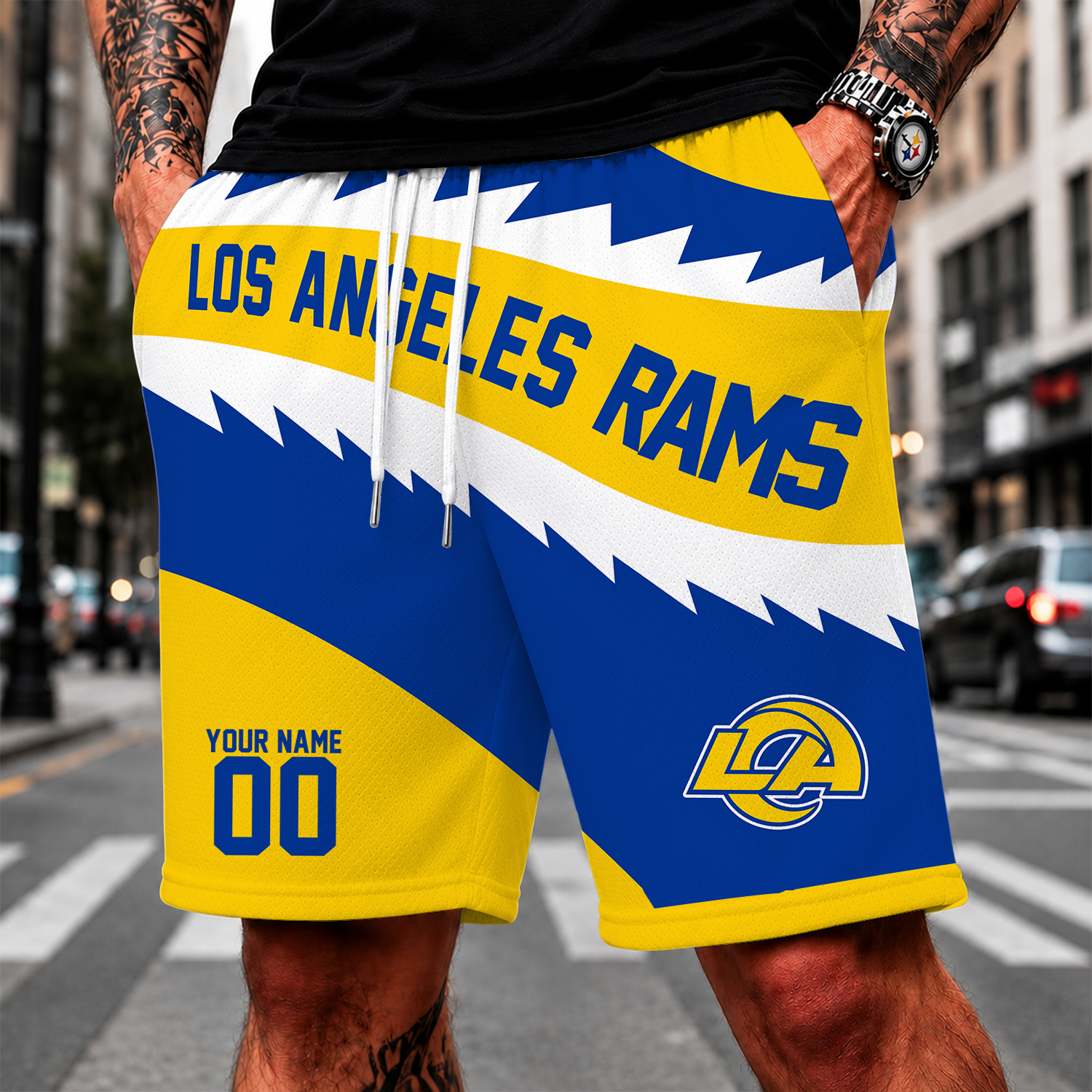 Limited Edition – Customized NFL Los Angeles Rams Short Pants
