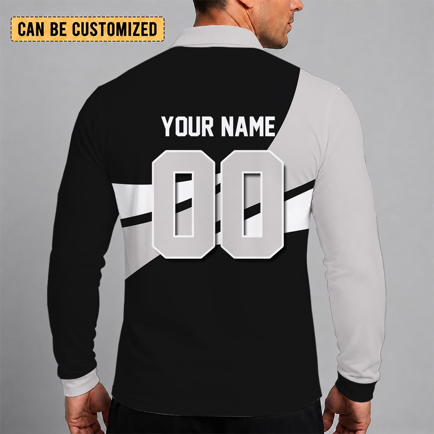 Limited Edition – Customized NBA Brooklyn Nets Men Long Sleeve Polo Shirt - Image 2