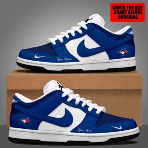 Limited Edition – Customized MLB Toronto Blue Jays Dunk Low Shoes