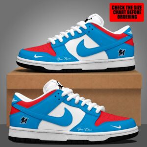 Limited Edition – Customized MLB Miami Marlins Dunk Low Shoes