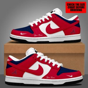 Limited Edition – Customized MLB Atlanta Braves Dunk Low Shoes