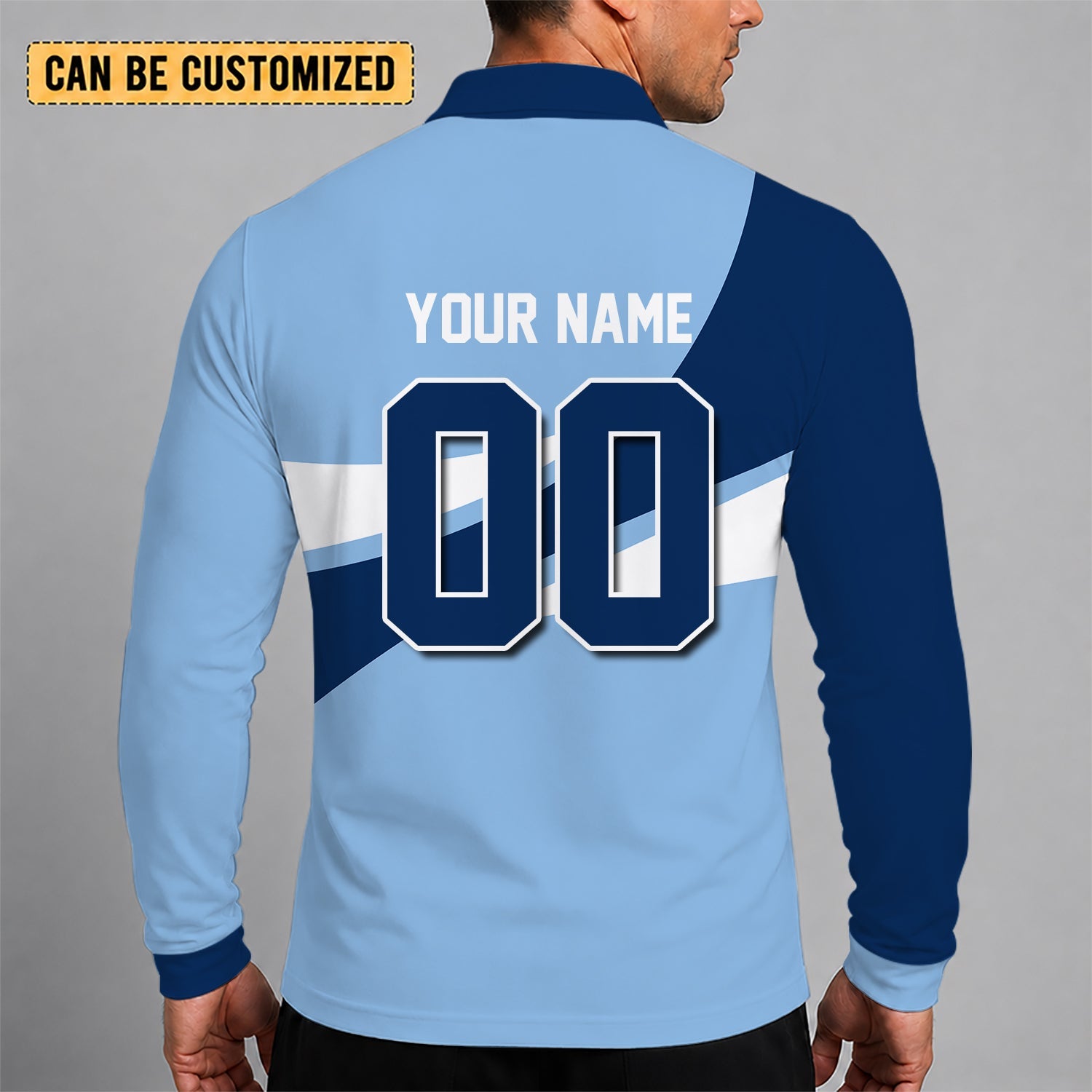 Limited Edition – Customized MLB Tampa Bay Rays Men’s Long Sleeve Polo Shirt - Image 2