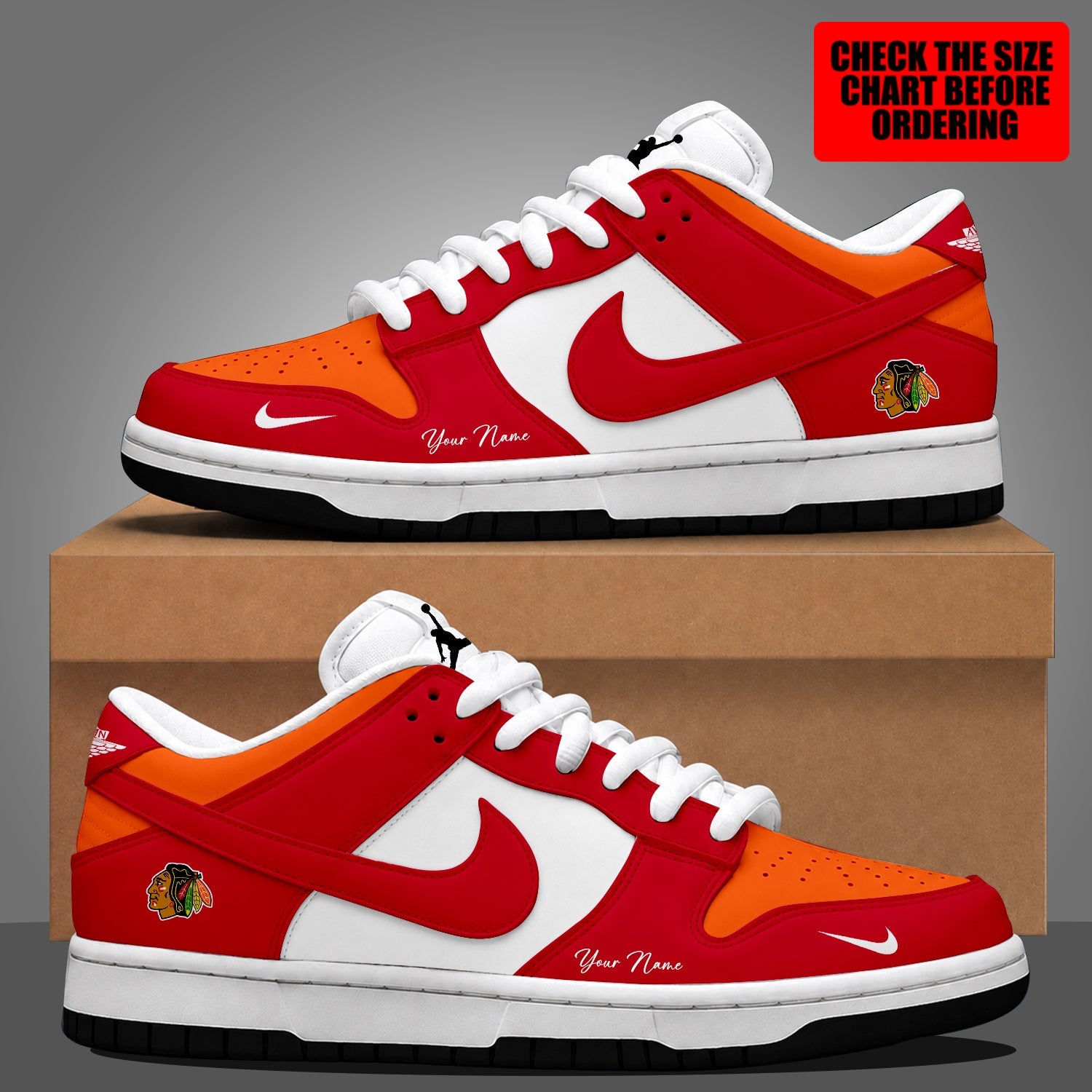 Limited Edition – Customized NHL Chicago Blackhawks Dunk Low Shoes