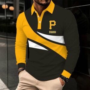 Limited Edition – Customized MLB Pittsburgh Pirates Men’s Long Sleeve Polo Shirt