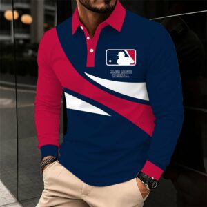 Limited Edition – Customized MLB Major League Baseball Men’s Long Sleeve Polo Shirt