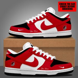 Limited Edition – Customized NBA Portland Trail Blazers Dunk Low Shoes