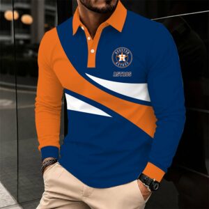 Limited Edition – Customized MLB Houston Astros Men’s Long Sleeve Polo Shirt