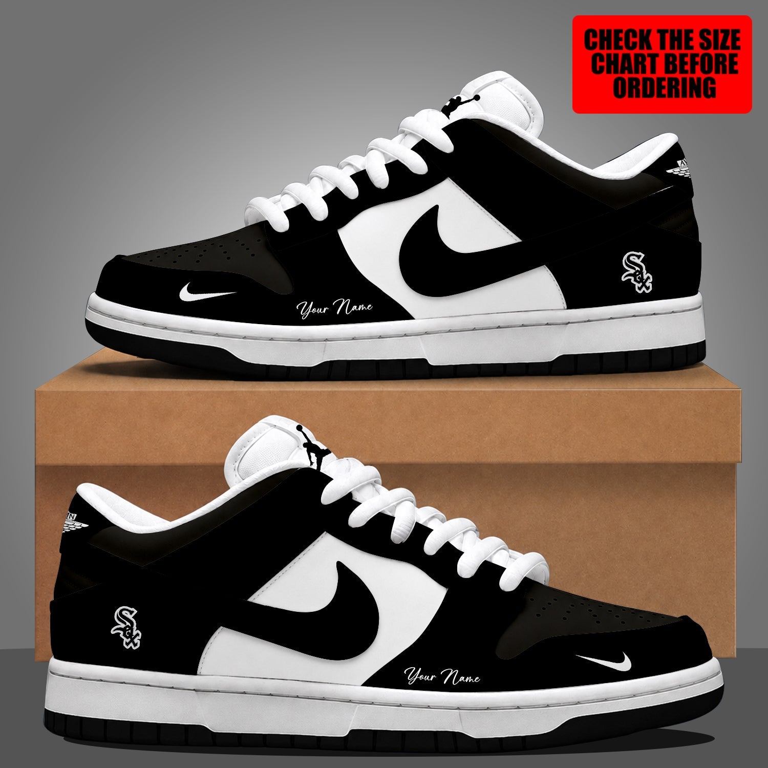 Limited Edition – Customized MLB Chicago White Sox Dunk Low Shoes