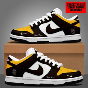 Limited Edition – Customized MLB San Diego Padres Dunk Low Shoes
