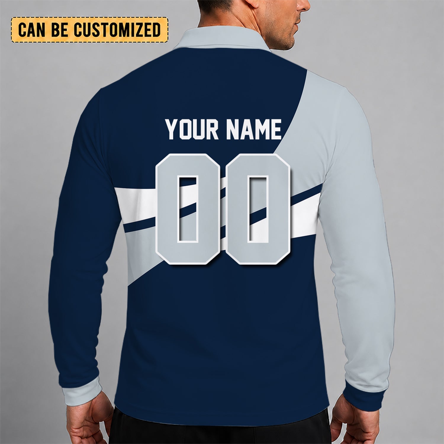 Limited Edition – Customized MLB New York Yankees Men’s Long Sleeve Polo Shirt - Image 2