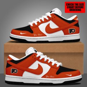 Limited Edition – Customized NHL Philadelphia Flyers Dunk Low Shoes