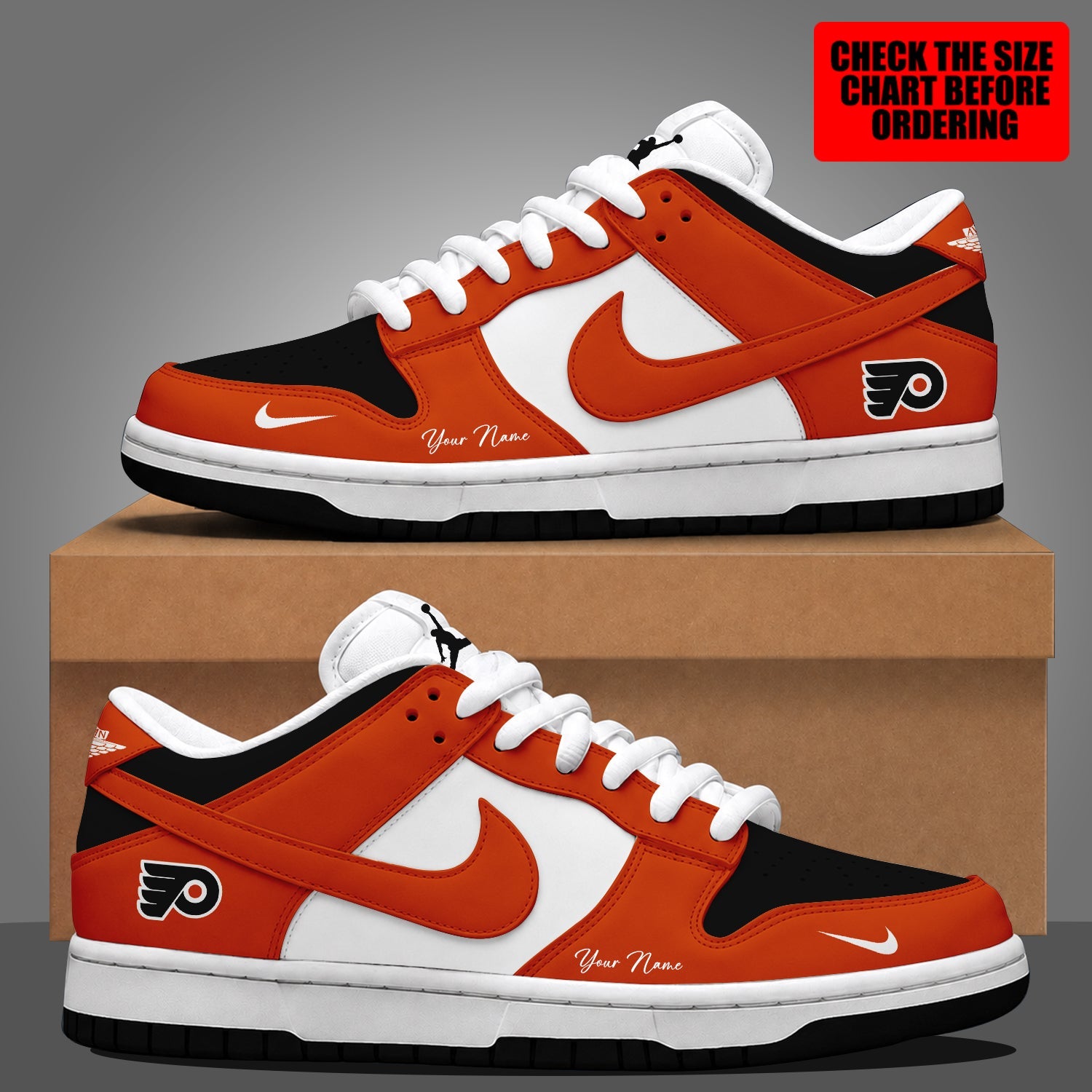Limited Edition – Customized NHL Philadelphia Flyers Dunk Low Shoes
