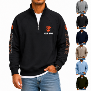 Limited Edition – Customized MLB San Francisco Giants Men’s Quarter Zip Pullover