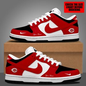 Limited Edition – Customized MLB Cincinnati Reds Dunk Low Shoes