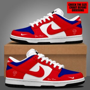 Limited Edition – Customized MLB Philadelphia Phillies Dunk Low Shoes