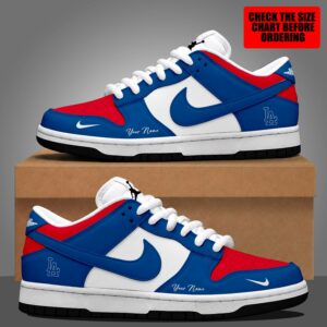 Limited Edition – Customized MLB Los Angeles Dodgers Dunk Low Shoes