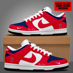 Limited Edition – Customized MLB Los Angeles Angels Dunk Low Shoes
