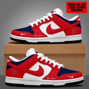 Limited Edition – Customized MLB Boston Red Sox Dunk Low Shoes
