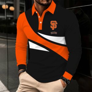 Limited Edition – Customized MLB San Francisco Giants Men’s Long Sleeve Polo Shirt