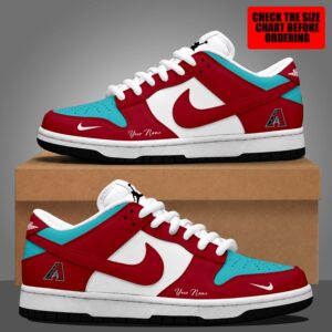 Limited Edition – Customized MLB Arizona Diamondbacks Dunk Low Shoes