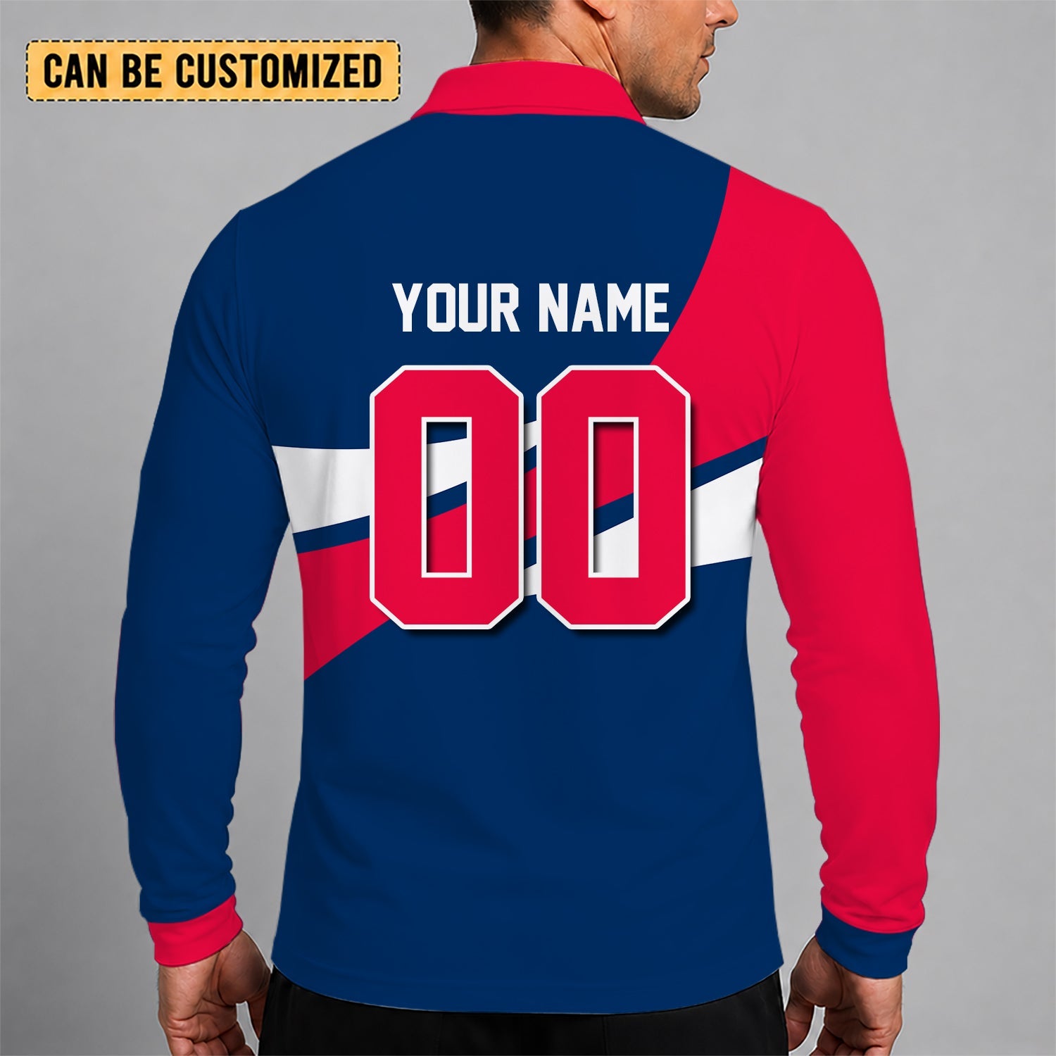 Limited Edition – Customized MLB Los Angeles Angels Men’s Long Sleeve Polo Shirt - Image 2