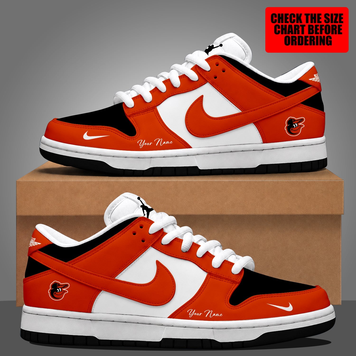 Limited Edition – Customized MLB Baltimore Orioles Dunk Low Shoes
