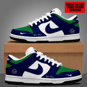 Limited Edition – Customized NHL Vancouver Canucks Dunk Low Shoes