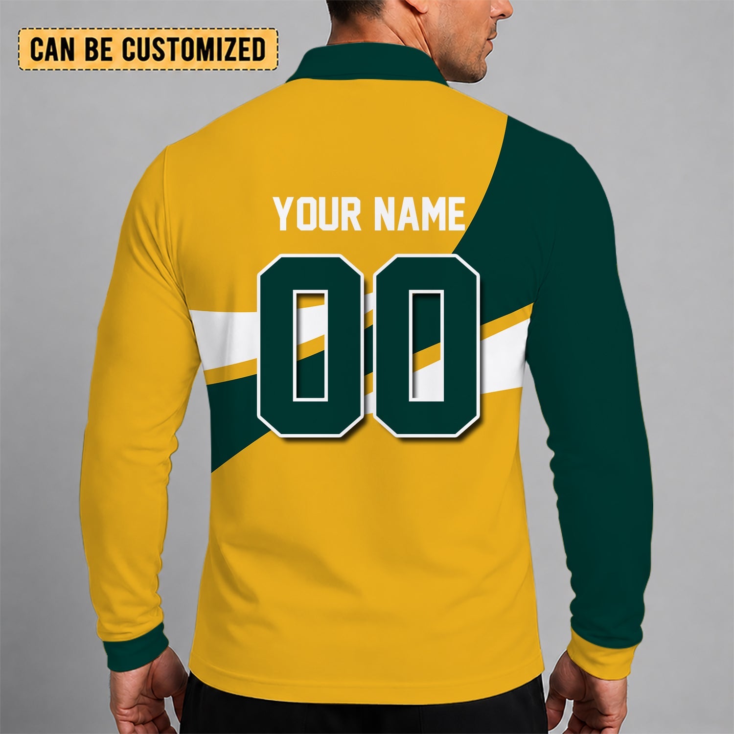 Limited Edition – Customized MLB Oakland Athletics Men’s Long Sleeve Polo Shirt - Image 2